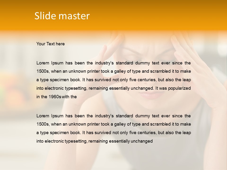 White Condition Unit PowerPoint Template