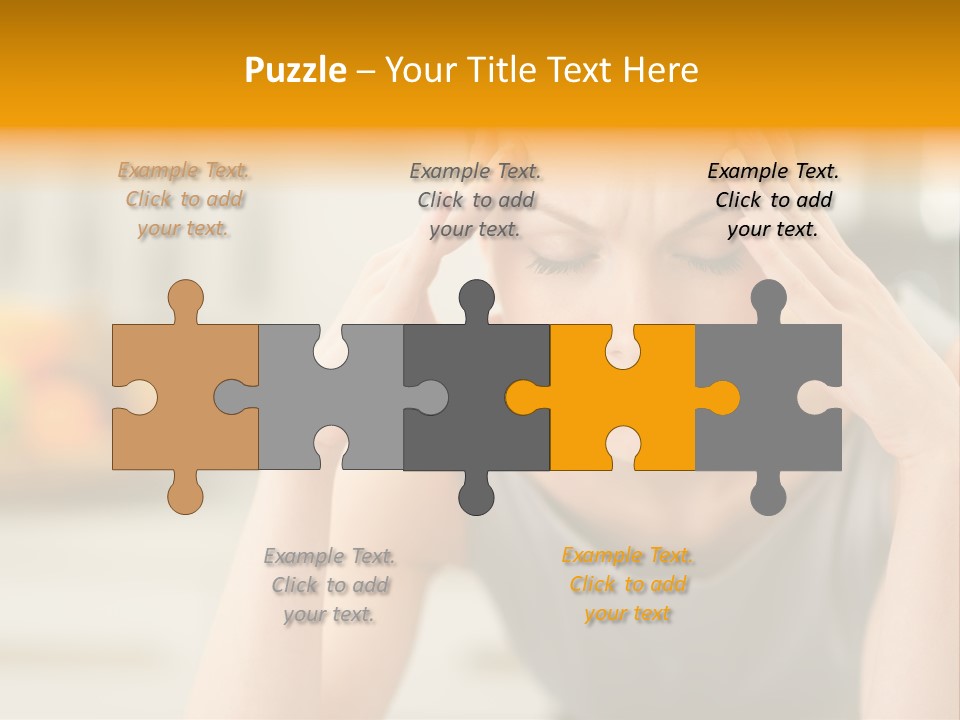 White Condition Unit PowerPoint Template