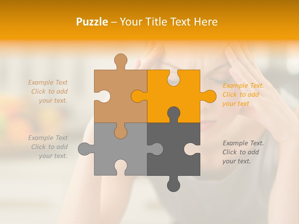 White Condition Unit PowerPoint Template