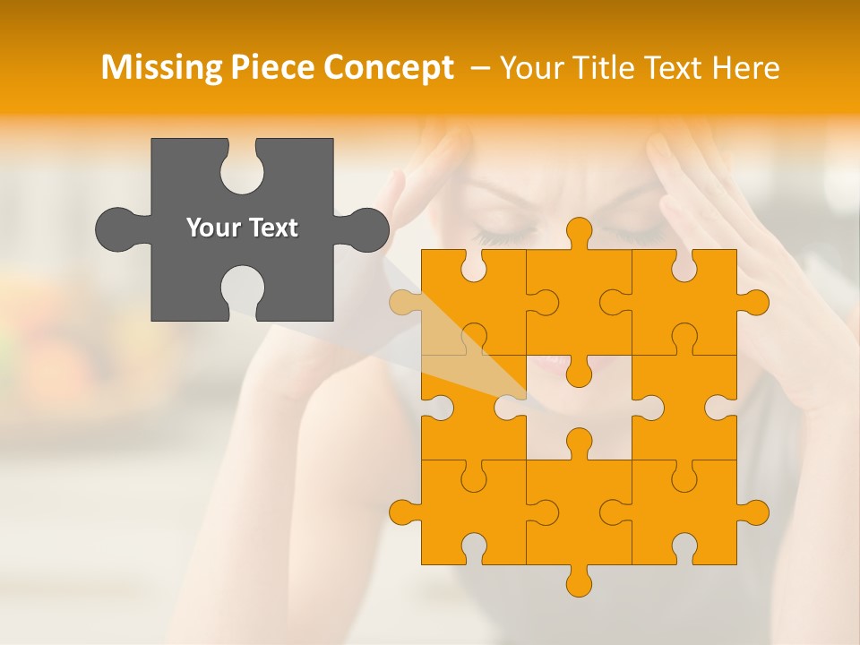 White Condition Unit PowerPoint Template