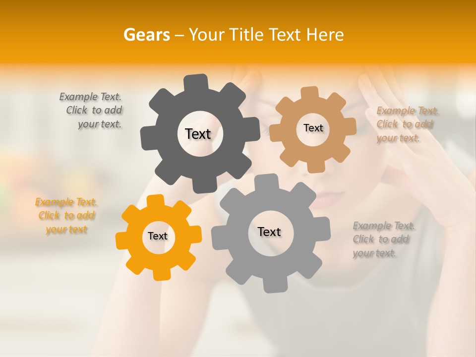 White Condition Unit PowerPoint Template