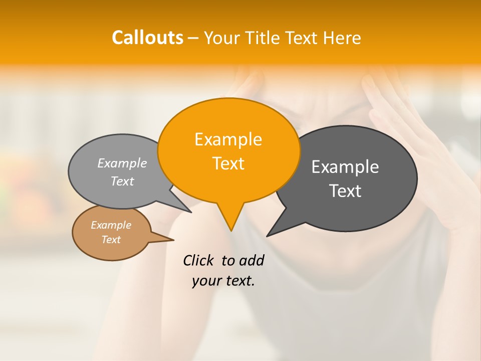 White Condition Unit PowerPoint Template