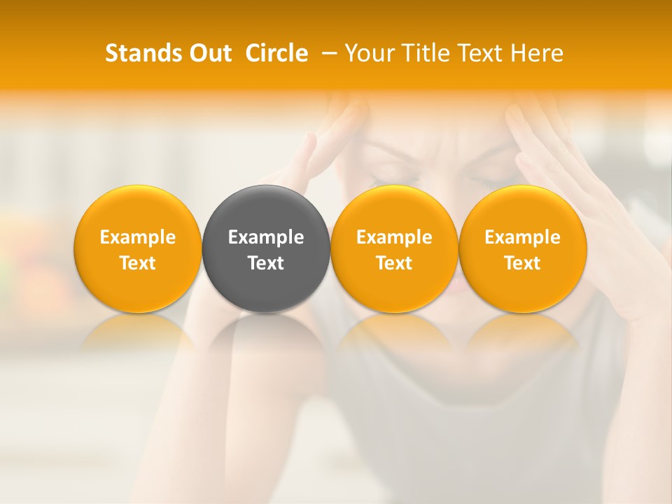 White Condition Unit PowerPoint Template