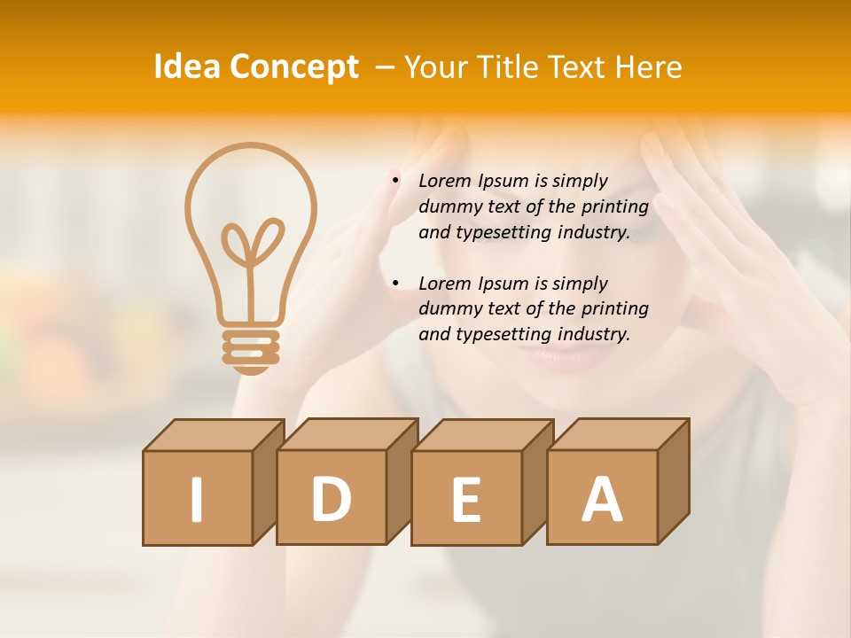 White Condition Unit PowerPoint Template