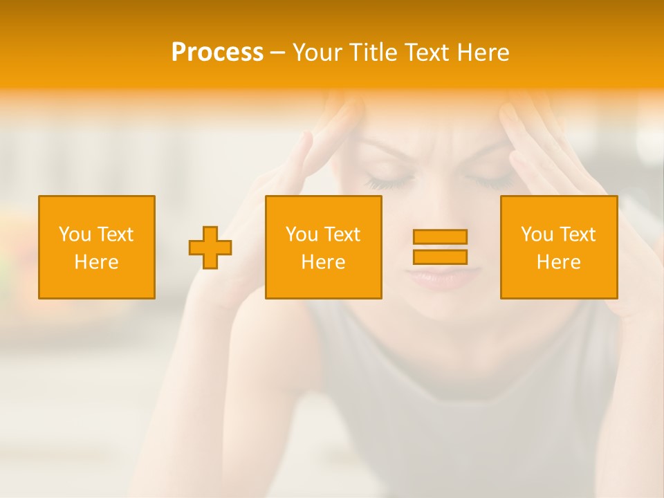 White Condition Unit PowerPoint Template