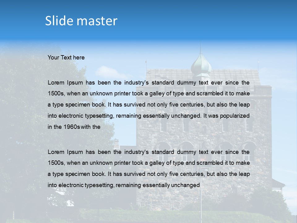 House Cooling Remote PowerPoint Template