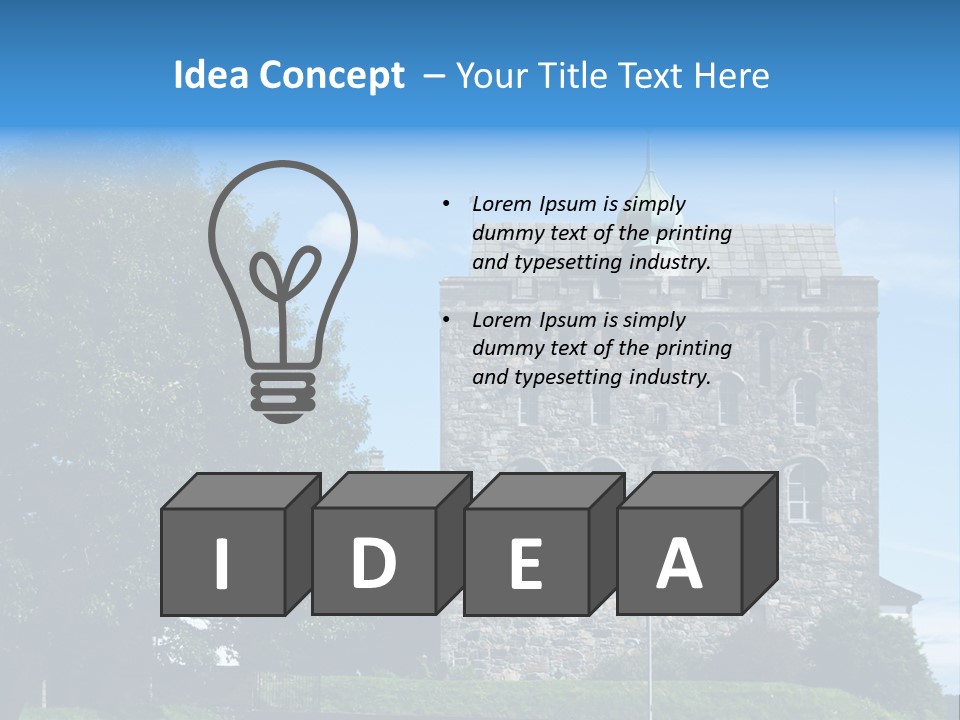 House Cooling Remote PowerPoint Template