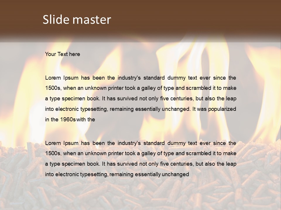 Electricity Cool Air PowerPoint Template