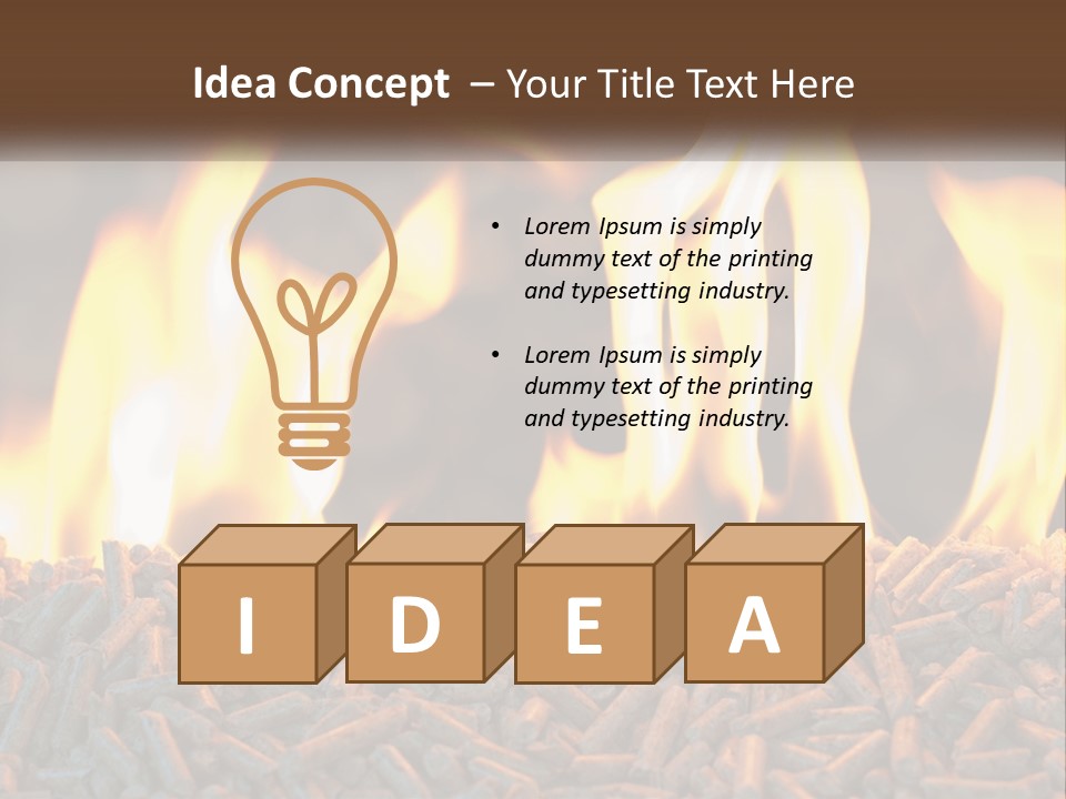 Electricity Cool Air PowerPoint Template