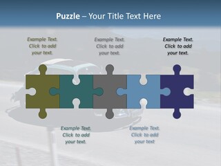 Air Remote White PowerPoint Template