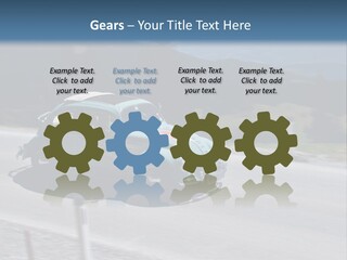 Air Remote White PowerPoint Template