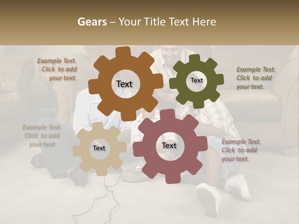 Electric Part Heat PowerPoint Template