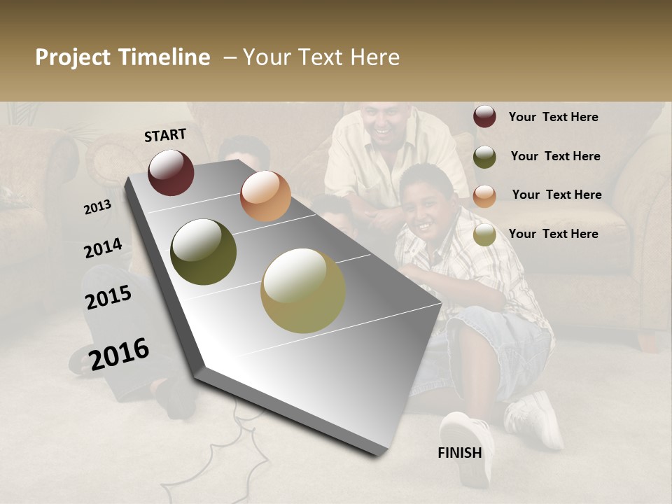 Electric Part Heat PowerPoint Template