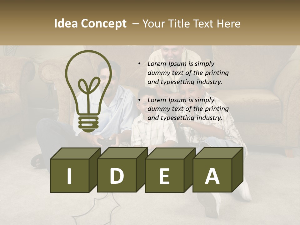 Electric Part Heat PowerPoint Template