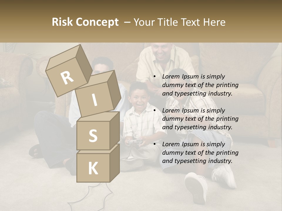 Electric Part Heat PowerPoint Template