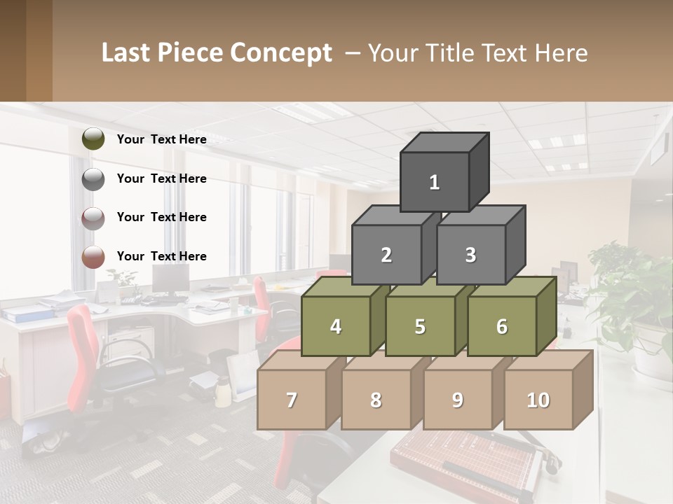 White Conditioner Cool PowerPoint Template