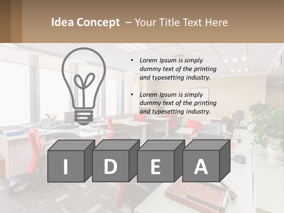 White Conditioner Cool PowerPoint Template