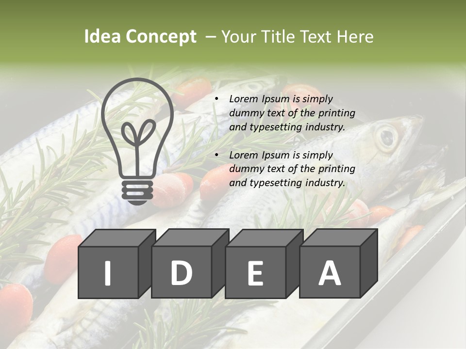 Home White Switch PowerPoint Template