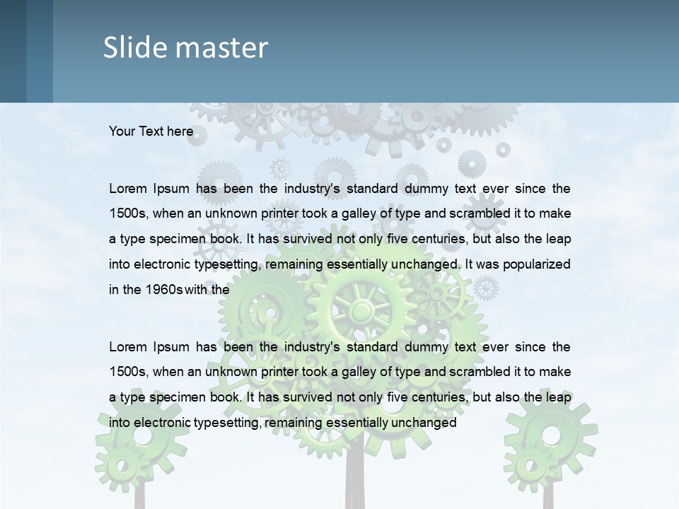 Temperature Electricity Air PowerPoint Template