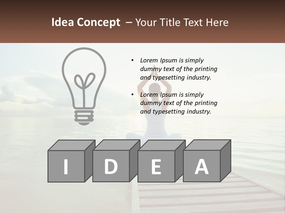 Home White Switch PowerPoint Template