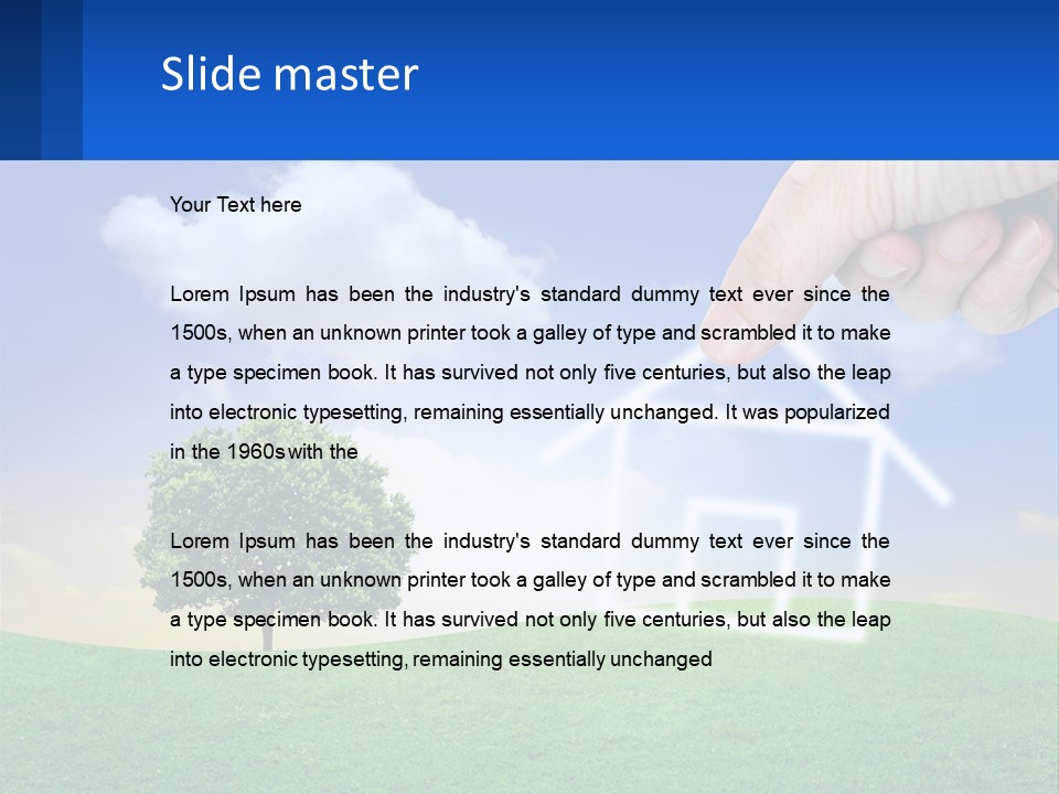 White Energy Supply PowerPoint Template