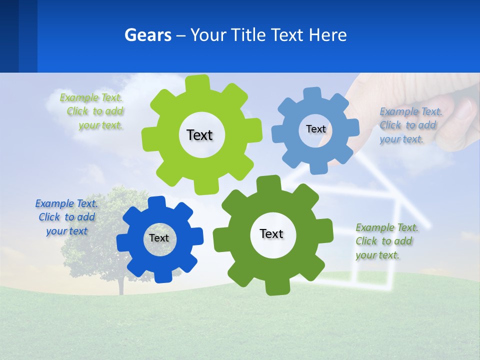 White Energy Supply PowerPoint Template