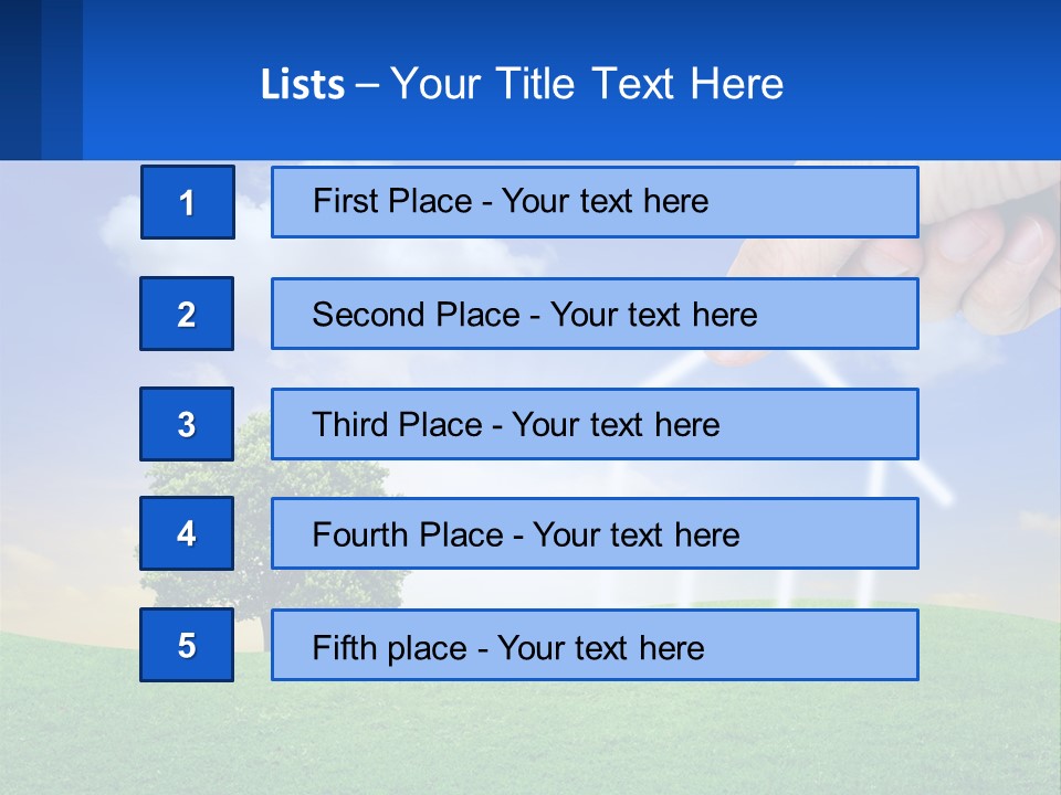 White Energy Supply PowerPoint Template