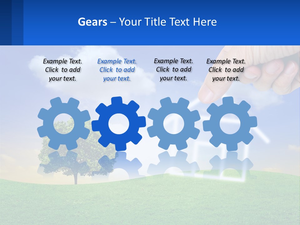 White Energy Supply PowerPoint Template