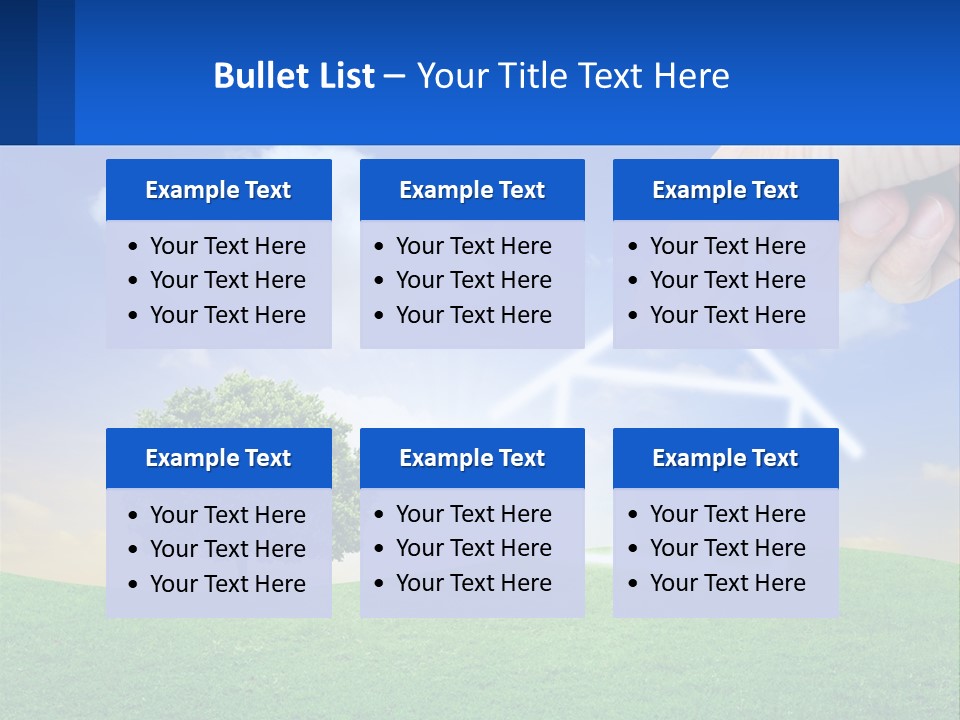 White Energy Supply PowerPoint Template