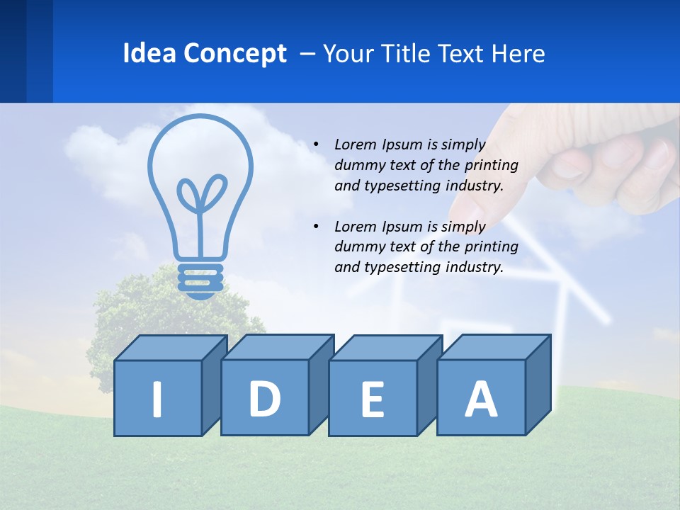 White Energy Supply PowerPoint Template