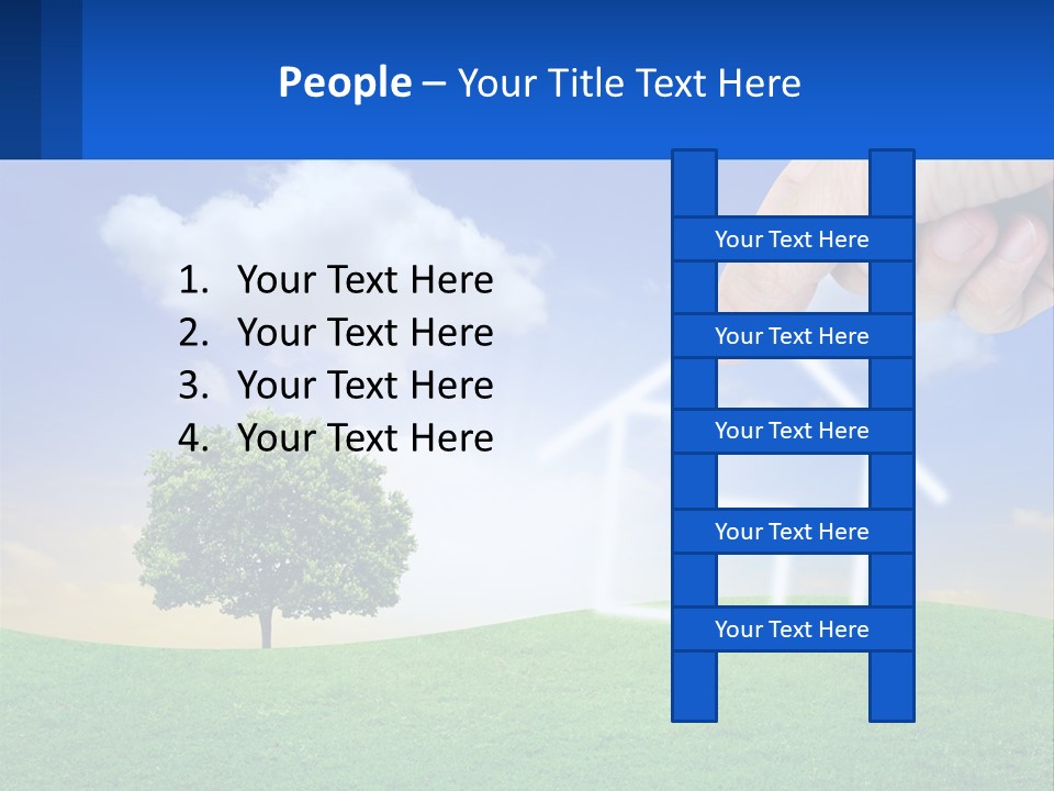 White Energy Supply PowerPoint Template