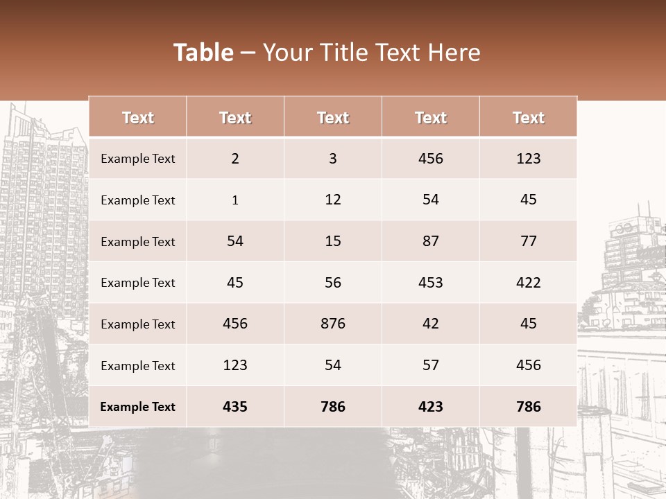 System Condition House PowerPoint Template