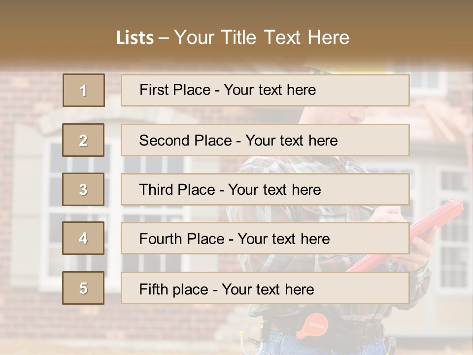Cool Energy Home PowerPoint Template