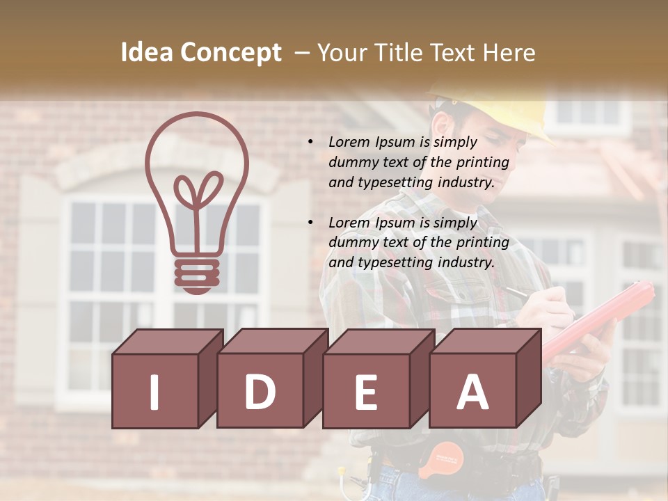 Cool Energy Home PowerPoint Template