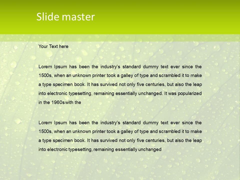 Energy Cool Equipment PowerPoint Template