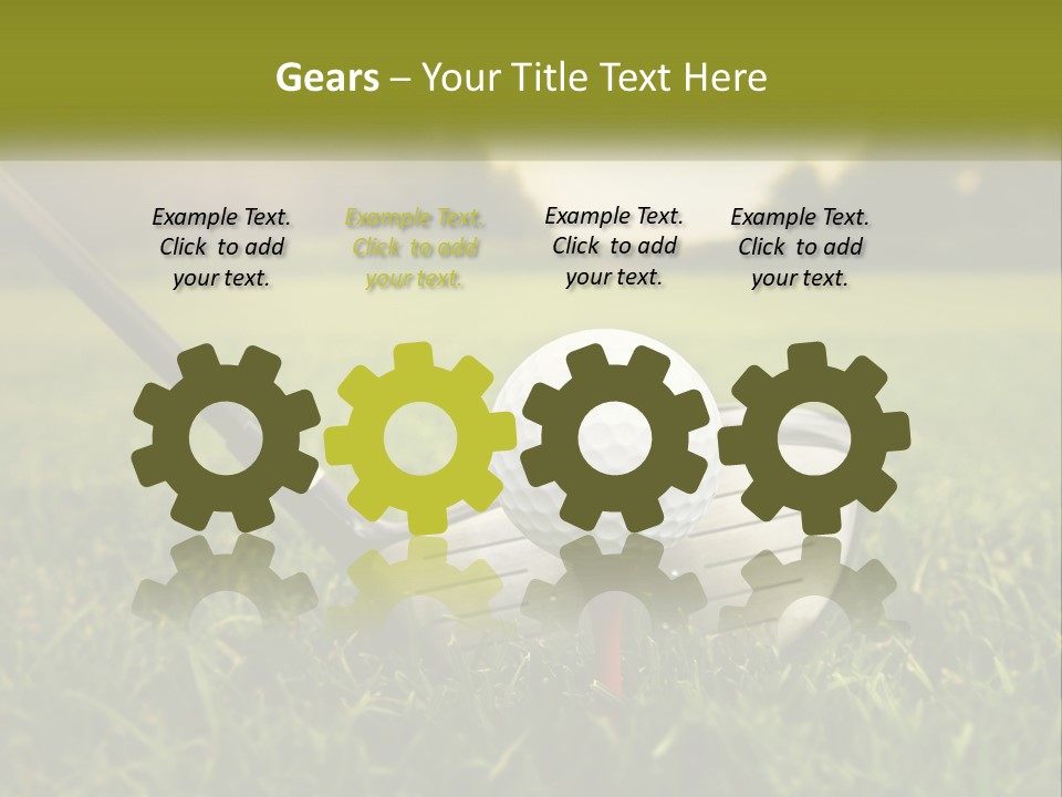 Conditioner Cooling Power PowerPoint Template