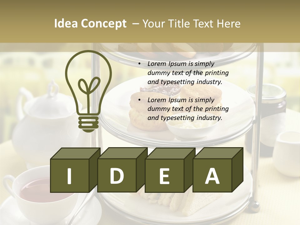 White Industry Power PowerPoint Template