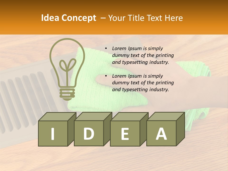Home Air Electricity PowerPoint Template
