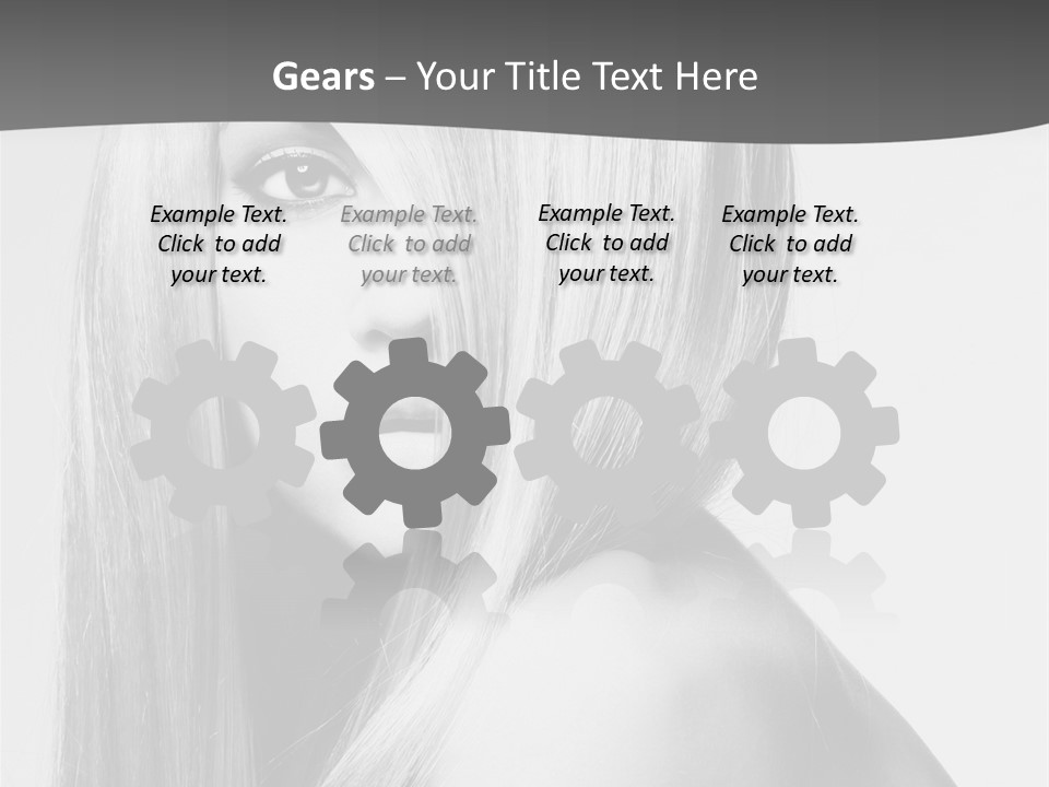 White Electric Cooling PowerPoint Template