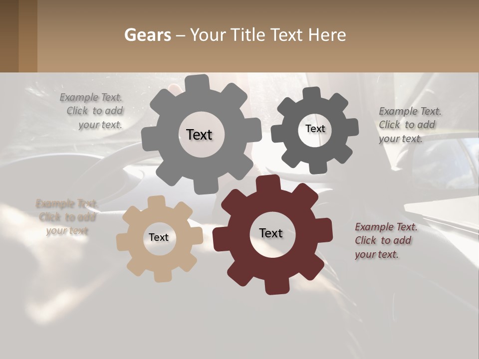 Equipment Cool System PowerPoint Template