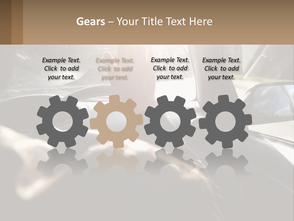 Equipment Cool System PowerPoint Template