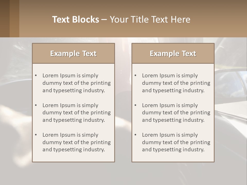 Equipment Cool System PowerPoint Template