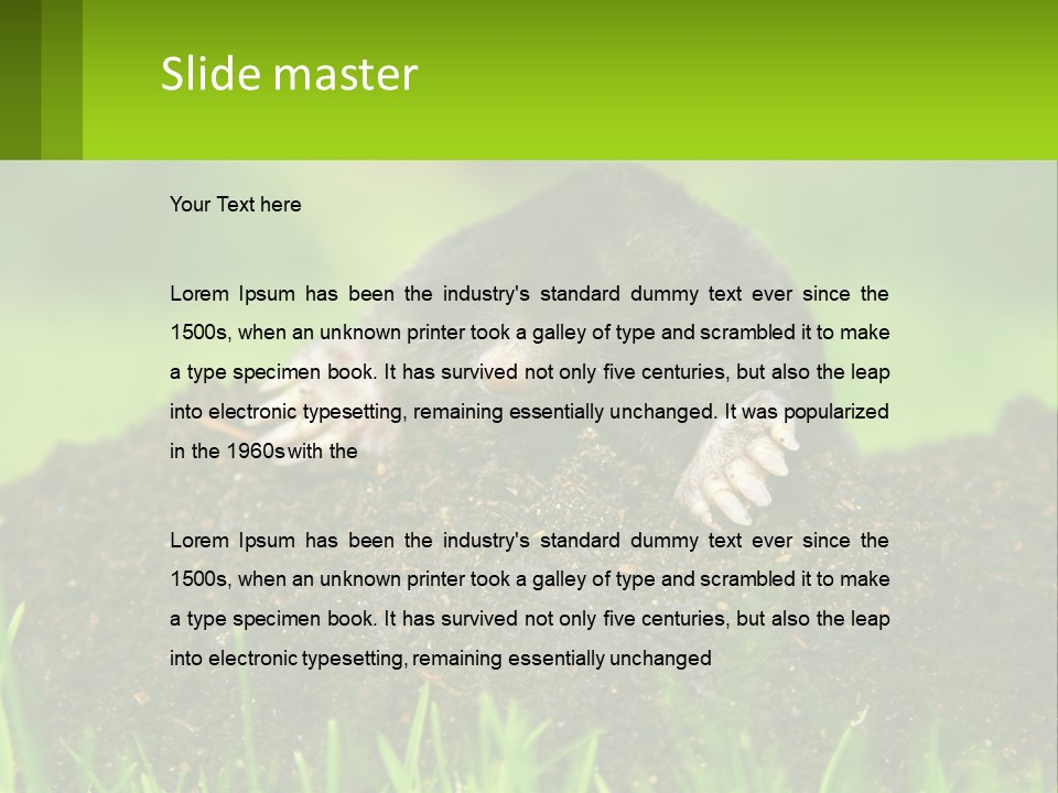 Electricity Home Cooling PowerPoint Template