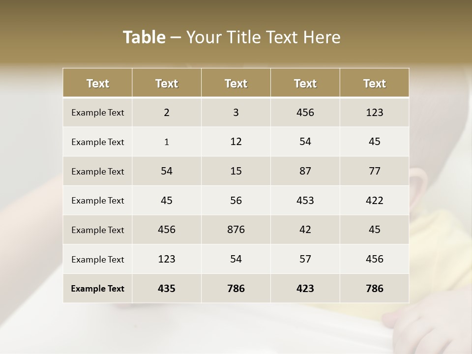 Unit Part Condition PowerPoint Template