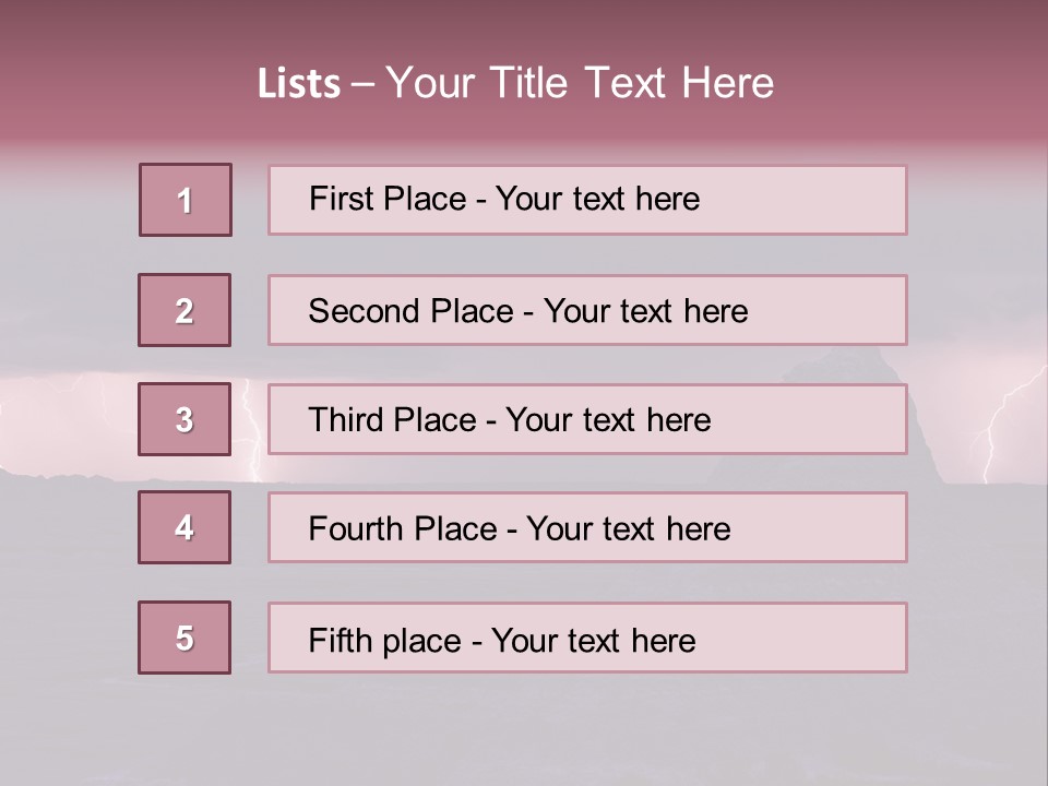 Unit Home Power PowerPoint Template
