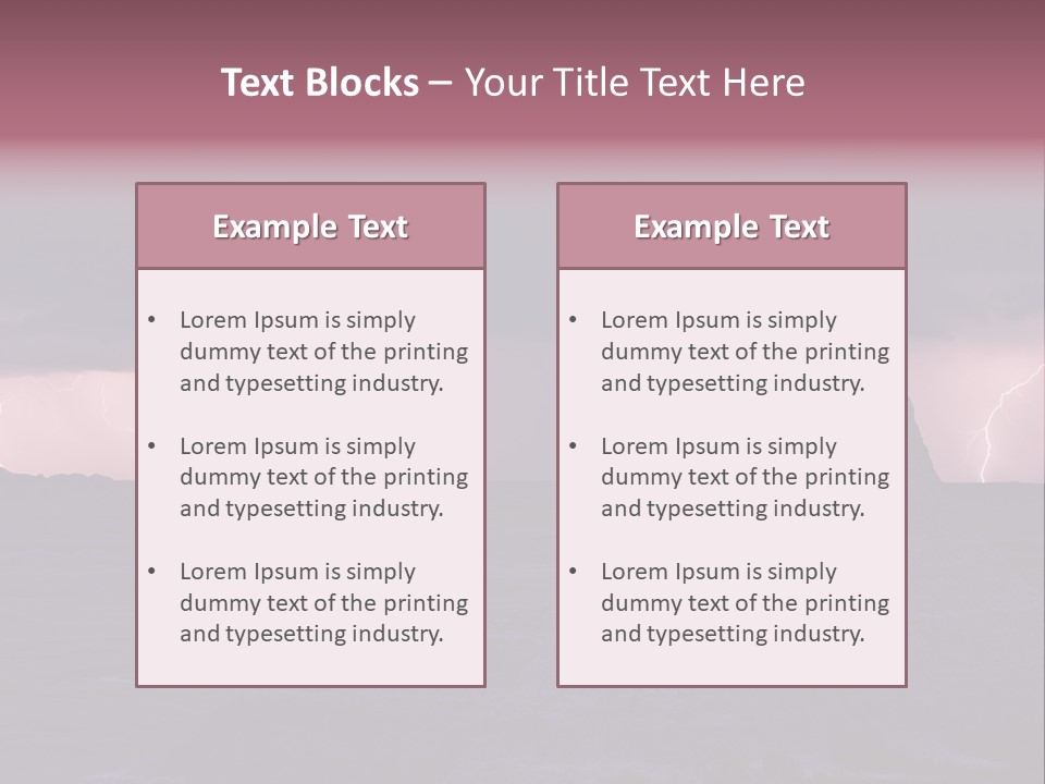 Unit Home Power PowerPoint Template