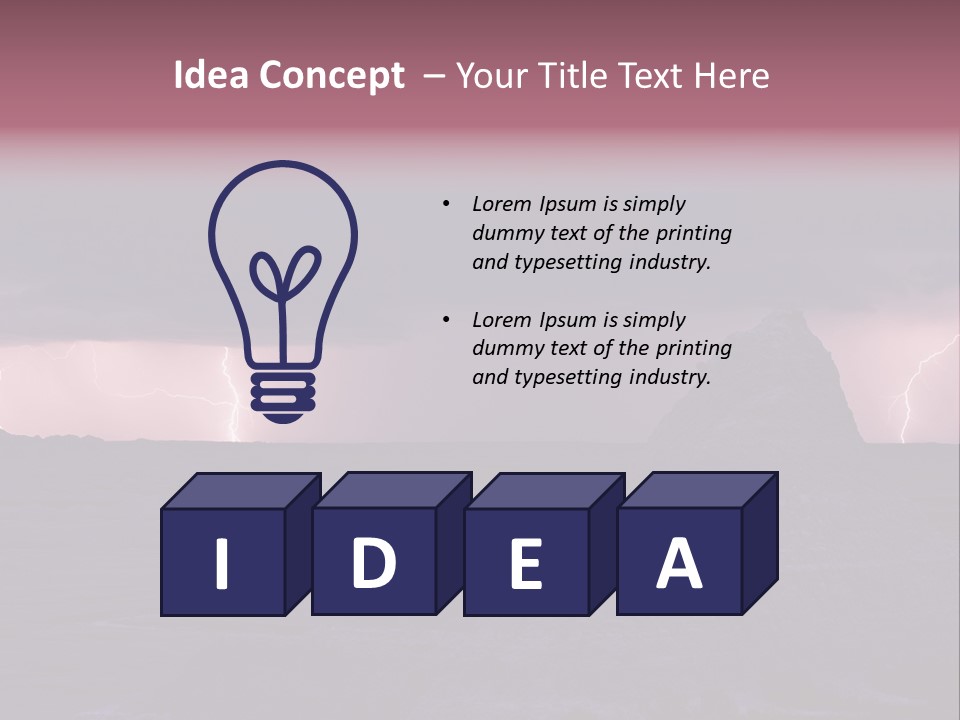 Unit Home Power PowerPoint Template