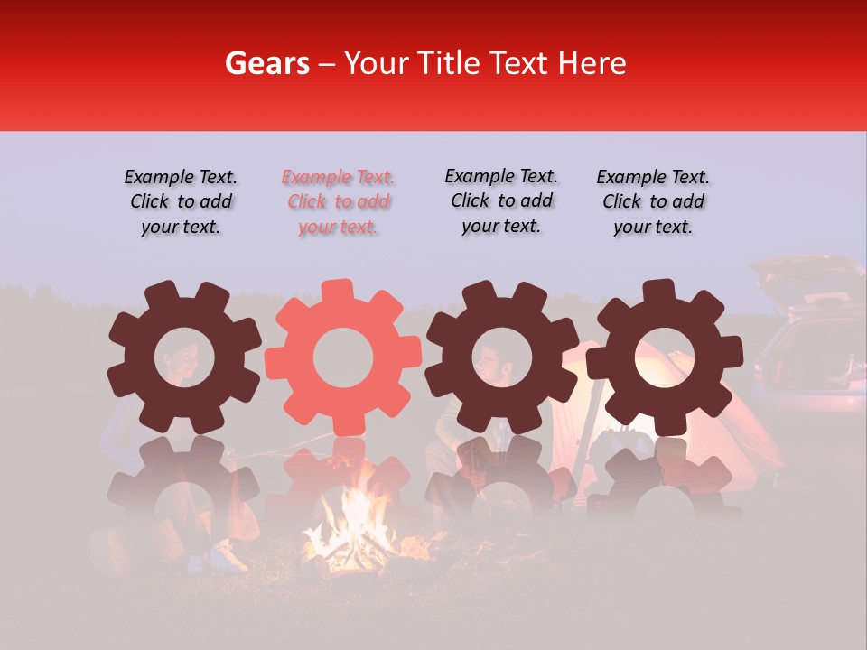 White Supply Unit PowerPoint Template