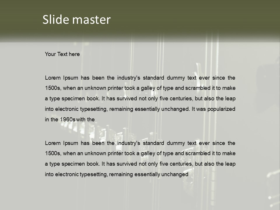 White Industry Part PowerPoint Template