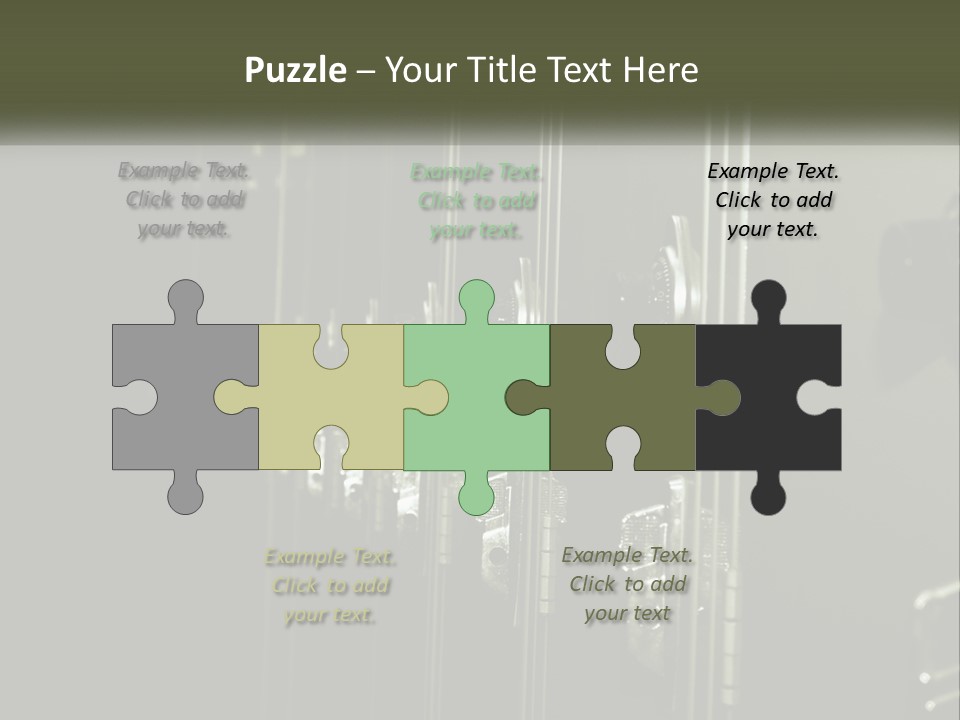 White Industry Part PowerPoint Template